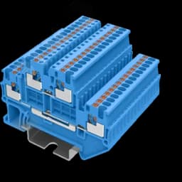 Клемма TP 2-уровневая, сечение 1,5 мм. кв., синяя