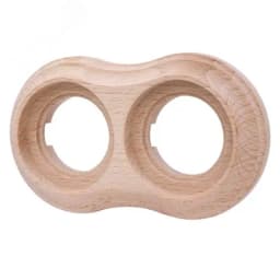 Рамка 2 постовая Пиластро, накладной монтаж, дерево, цвет Натурель