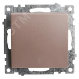 Переключатель 1-клавишный (механизм), 250В, 10A, серия Катрин, шампань