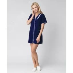 Халат женский Сакура (тк.Габардин), т.синий,66
