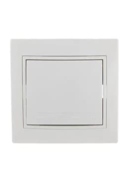 Выключатель 1-кл. СП Mira 10А IP20 с бел.вставкой бел. LEZARD 701-0202-100