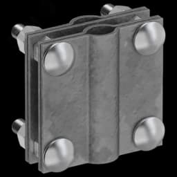 Зажим заземления с разделителем крестообразный стержень-полоса/пруток оцинкованная сталь TD IEK