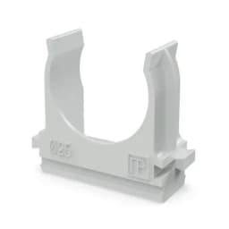 Крепёж-клипса для труб Полистирол d25 мм (100шт/1000шт уп/кор) Промрукав