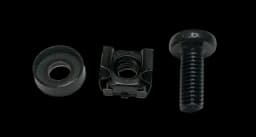 Набор винт + шайба + гайка М6, черный (100 шт/упак) X-line