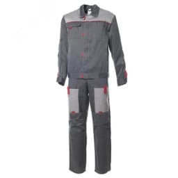 Костюм мужской Фаворит-2 летний, куртка, полукомбинезон, темно-серый с серым, р. 68-70/182-188