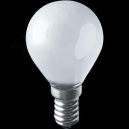 Лампа накаливания декоративная ДШ 40вт Р45 230в Е14 матовая (шар)