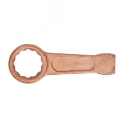 Ключ накидной односторонний ударный 100 омедненный Hortz