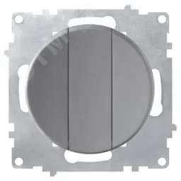 Выключатель тройной, цвет серый (серия Florence) 2172849 ССТ