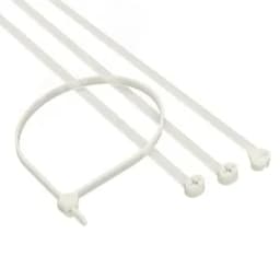 Хомут P6.6 с двойным замком, белый 4,8x250