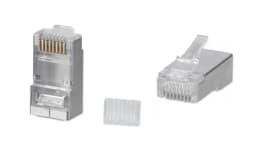 Коннектор Cabeus 8P8C-SH-C6-TWP (RJ45, CAT.6/7, экранированный, со вставкой) (7779c)