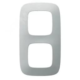 Valena ALLURE Рамка 2 поста алюминий универсальная Legrand Euro