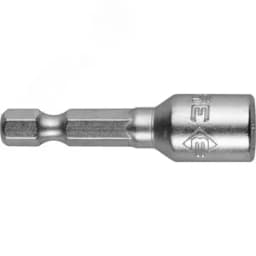 Биты "Мастер" с торцовой головкой, магнитные, Cr-V, тип хвостовика E 1/4", 7х45мм, 2шт