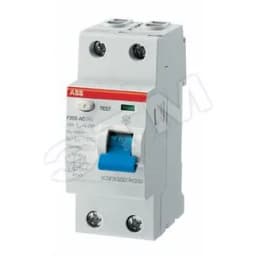 Выключатель дифференциального тока (УЗО) 2п 16А 10мА F202 АС 2CSF202001R0160 ABB