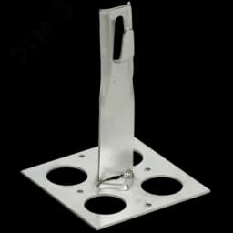 Держатель проводника круглого 6-8мм для плоской кровли h=90мм нержавеющая сталь IEK