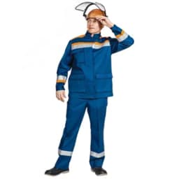 Костюм летний Энергия-Б (35,2 кал.), т.синий/оранжевый,56-58,182-188
