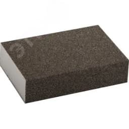 Губка шлифовальная "Мастер" четырехсторонняя, средняя жесткость, Р80, 100х68х26мм 35611-080 ЗУБР