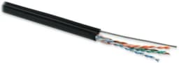 Кабель витая пара Hyperline UUTP4-C5E-S24-2SW-OUT-PE-BK-500 (500 м) Черный
