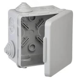 Коробка распределительная КМ 80х80х50мм о/к IP54 4 вв. (7035) GENERICA