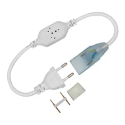 Установочный комплект для светодиодной ленты 220В 75x20мм до 50м шнур питания 4А заглушка коннектор 124026