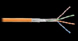 Кабель F/UTP, 4 пары, кат.5e, 24 AWG, внутренний, нг(А)-HF, 305 м, оранжевый NIKOMAX NMC 4200C-OR