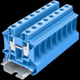 Клемма TU 1-1 винтовая, сечение 10 мм. кв., синяя