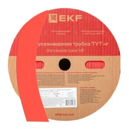 Термоусаживаемая трубка ТУТ нг 40/20 красная рулон EKF PROxima