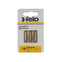 Бита крестовая PZ 1/PZ 2/PZ 3X25, 3 шт в блистере Felo