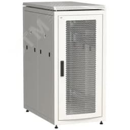 Шкаф напольный сетевой 19" LINEA N 28U 800х1000мм перфорированная передняя дверь. задняя перфорированная серый