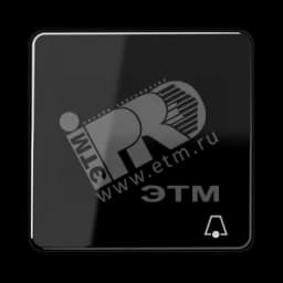 Клавиша с символом звонок черная