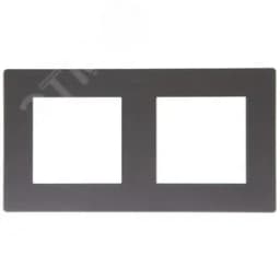 Рамка 2 поста, графит