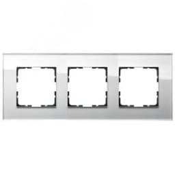 Рамка 3-постовая, стекло White Glass