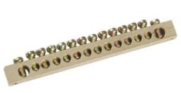 Шина PEN «земля-ноль» 8х12мм 8/2 (8групп/крепеж по краям) IEK YNN21-08-100