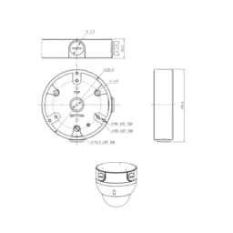 Монтажная коробка для уличных IP камер RVi-MB4 RVi
