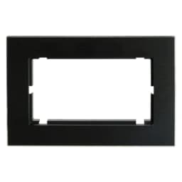 Рамка 2местная без перемычки металл STEKKER MFR00701205 серия Катрин черный 50032