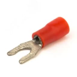 Наконечник вилочный НВИ 1.5-3 с изолированным фланцем красный (100шт) DKC
