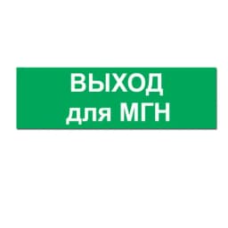 Надпись ВЫХОД ДЛЯ МГН сменная для на защелке Элтех-сервис