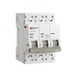 Автоматический выключатель ВА 47-63N 3P 6А (В) 4,5 кА PROXIMA