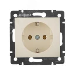 VALENA Розетка с заземлением в рамку слоновая кость 774320 LEGRAND