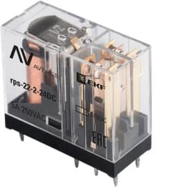 Реле промежуточное РП slim 22/2 5А 24В DC AVERES EKF rps-22-2-24DC