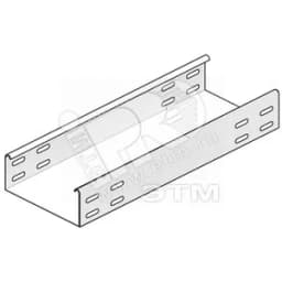 Кабельный лоток неперфорированный, высота - 60 мм, ширина - 500 мм, длина - 3000 мм, толщина - 1,25 мм, кратность - 3м, SZ - Оцинкованная сталь (методом Sendzimir)