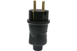 Вилка прямая 16А 2P+PE 230В IP44 каучук PROxima EKF RPS-011-16-230-44-r