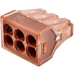 Клемма соединительная 6-контактная Elеctrodeel ED 773-606-b6, сечение 1,5-4,0 мм2, 32А/400В (упаковка 6 штук)