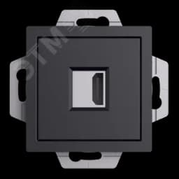 ATLASDESIGN РОЗЕТКА HDMI, механизм, КАРБОН
