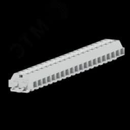 Клемма TB 2-2 с бок. подключ. с крепеж.фланцами, светло-серая