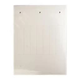 Табличка эластичная 67х15мм. Клейкое основание. Винил. Белая (7 шт. на пластине, упак. по 10 листов)