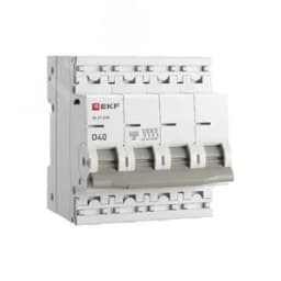 Автоматический выключатель ВА 47-63N 4P 40А (D) 4,5 кА PROXIMA