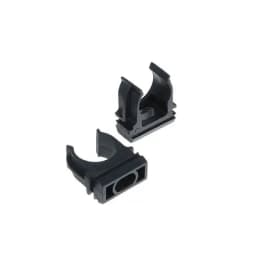 Держатель-клипса с защелкой D20 мм (100 шт) (PR.02720ч) ЧЕРНЫЙ