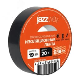 Изолента ПВХ 19мм * 20м черная JAZZway