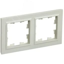 BRITE Рамка 2 поста РУ-2-БрКр бежевый