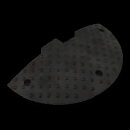 Лежачий полицейский ИДН 500-2 концевой элемент РЕЗИНА. ГОСТ Р 52605-2006 (3 точки крепления)